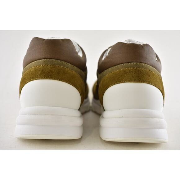 Chanel 20C Mens Brown Green White CC Logo Low Top Runner Trainer Sneaker 44 11 - Picture 11 of 12